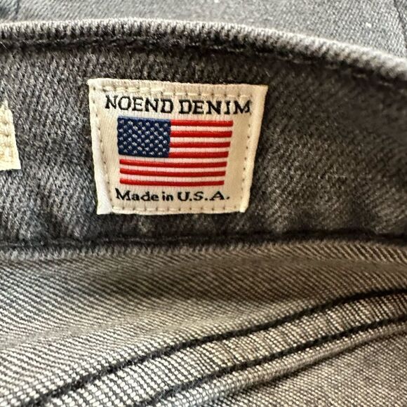 NWT NOEND Denim Men’s Charcoal Harrison Skinny Stretch Denim Jeans - Size 36 - Picture 12 of 13